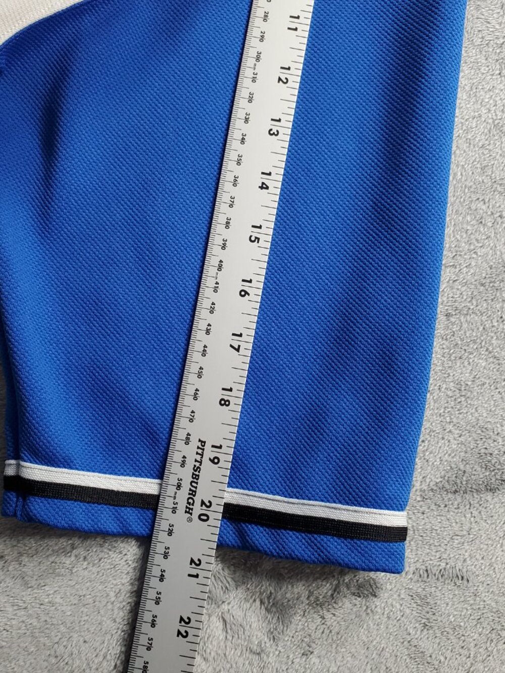Vintage Nike Logo Baseball Jersey Blue White Black Men Sz M - Picture 11 of 11